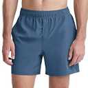 ODODOS Men's Athletic Shorts with Pockets 9" Quick Dry Lightweight Workout Gym Running Shorts, Blue, Medium