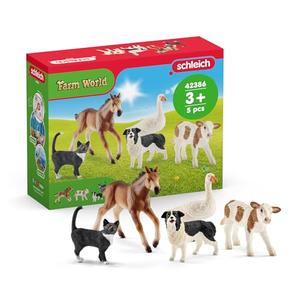 Schleich Farm World, Farm Playset Gifts for Kids, Assorted Farm Animals for Toddlers and Kids, Ages 3+