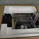 Hamilton Beach Electric Deep Fryer with 3 Baskets and Lid, 4.5 Liters / 19 Cups Oil Capacity, Temperature Control, View Window, Professional Style, 1800 Watts, Stainless Steel (35034)