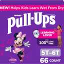 Pull-Ups Girls' Potty Training Pants, Size 5T-6T Training Underwear (46+ lbs), 66 Count