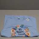 Womens 95 Years Loved 95th Birthday Floral 95 Years Loved Women V-Neck T-Shirt
size S