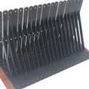 6 Pack L12 x H 8" Black Heavy Duty Shelf Brackets with Screws, Metal Shelf Brackets, Shelf Support Angle Brackets for Shelves, L Brackets, Heavy Duty Floating Shelf