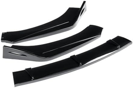 CYXQXE Car Front Bumper Compatible for Mustang/Focus RS ST 2012-2015 Compatible for BMW Compatible for Audi Compatible for VW,Splitter Lip Spoiler Diffuser(Gloss Black)