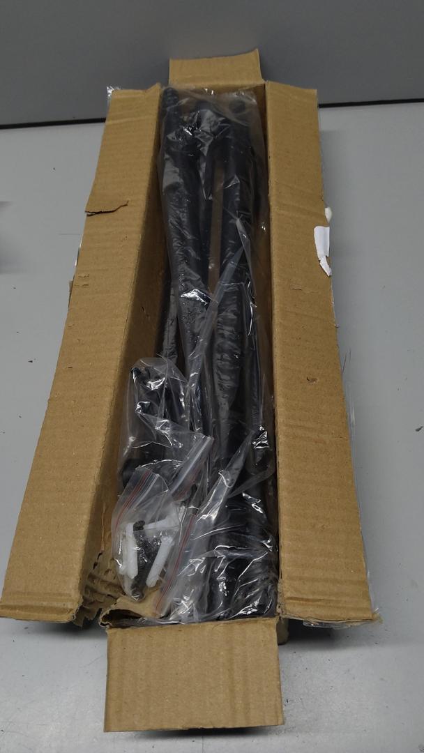 SMODBRODRE 2 Pack Curtain Rods for Window 32 and 48, Black 5/8 inch Splicing Single Window Curtain Rod Set with Brackets