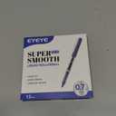 EYEYE Black Rollerball Pens 12 Pack, 0.7mm Medium Point Roller Ball Pen Quick Dry, Liquid Ink Pens Fine Point Smooth Writing Pen for Journaling, Note Taking, Office, School Supplies