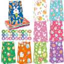 VGOODALL 54PCS Easter Treat Bags, Paper Bags with Stickers Goodie Party Lunch for Kids Easter Party Favors Cookies (Multicolor)