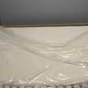 24KF Middle Century Linen Upholstered Tufted King Size Headboard with Antique Brass Nail Heads Trim King/California King headboard-Ivory