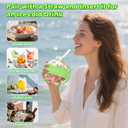 imluckies Ice Cube Bottle with Lid - 2in1 Dual Purpose for Making Ice Cubes, Cups, Bottles - BPA Free, Portable & Easy to Use for Summer, Coffee, Beverage, Water Cooler, Green, 500ml