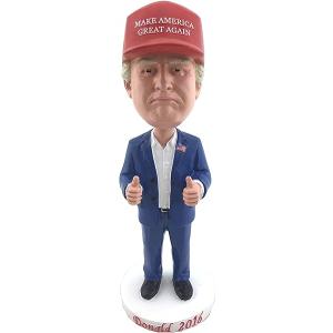 President Donald T Bobblehead with MAGA Hat (Large 7 inch）