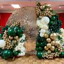 Emerald Green Double Stuffed balloons Different Size 115Pcs 5/10/12/18 Inch Dark Green Balloons Balloon Garland Arch kit for Birthday Baby Shower Jungle Safari Christmas Party