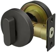 Deltana ZDRU10B - Single DEADBOLT ZINC Round Low Profile 10B
