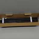 Curtain Rods No Drilling 32 to 43 Inch, HOTOZON 5/8 Inches No Drill Curtain Rods for Windows 20 to 39 Inches(1.7-3.2 ft), Renter Friendly Adjustable Small Drapery Rod for Lightweight Curtains, Black