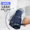 20 oz Insulated Coffee Mug Tumbler with Handle, Stainless Steel Travel Mug Tumbler with Lid and Straw,Double Wall Vacuum Leak Proof Ice Coffee Thermal Cup, Navy