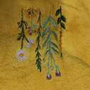 Artoid Mode 2 Pcs Yellow Wildflower Floral Embroidered Hand Towels for Bathroom, 100% Cotton Soft Absorbent Farmhouse Decor Towels, 13.7 x 29.5 Inch