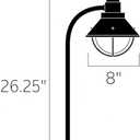 Kichler 15239OZ Seaside Path & Spread 1-Light 120V, Olde Bronze