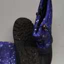 K KomForme Snow Boots for Boys & Girls Warm Waterproof Slip Resistant Winter Shoes (Toddler/Little Kid/Big Kid) (Purple-Star)