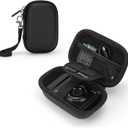 SQERO Camera Case for Digital Camera CAMKORY DC403 FHD 1080P/ KODAK PIXPRO FZ55/ FZ45/ STUOGYUM DC402-AF, SD Card Storage Travel Carry Case Bag (Black)