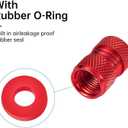 2 x 4Pcs Automobile Tire Valve Stem Covers for Infiniti QX50 Q50 Q70 Q70L Q60 QX30 QX60 Infiniti Series Vehicles and Other Motor Vehicles Tire Valve Cap Covers Red