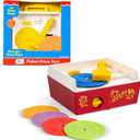 Fisher Price Classics - Record Player - Retro, Tactile Interactive Retro Toy for Kids, Girls, Boys, Toddlers, Baby, Preeschooler, Unisex 18 Months +