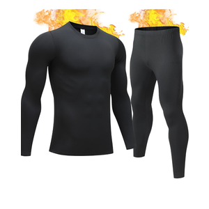 Mens Thermal Underwear Set with Lightweight Ultra Soft Fleece Lined,Long John Set, Skiing Base Layer, Small