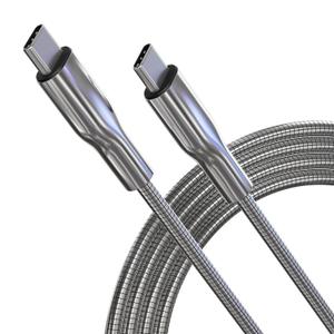 Metal USB C Cable 6ft, USB C to USB C Cable 60W PD Fast Charging & Data Sync for Android/Phone/Pad, Tangle-Free & Indestructible Chew Proof Charger Cord for iPhone 17/16/15/iPad/Galaxy/Pixel/PS5
