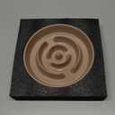 Havniva Ceramic 1.6 Cup Slow Feeder Dog Bowl for Medium and Large Breed, 8.2inch Puzzle Dog Food Dish, Anti-Gulping, Stop Bloat, Preventing Choking (Single Bowl-Brown Coffee)