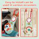 Baby Car Seat Toys for Infants with Mirror, Steering Wheel, Music Lights, Driving Sounds - 6-12 Months