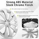 Hub Cap Wheel Cover Compatible with 2017-2023 Subaru Impreza, Chrome Plated Silvery OEM Style Tire Hub Hubcap Wheel Cover 1pc Fit for 2017-2023 Subaru Impreza 28811FL010 28811FL02A Hubcap