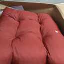IPYNBAP Outdoor Bench Cushion, 48x18x5 Inch, Waterproof Bench Cushion for Outdoor/Indoor Furniture, Tufted Patio Bench Seat Cushion, Fade Resistant Outdoor Cushions for Porch Swing Couch, Burgundy