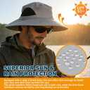 EINSKEY Wide Brim Sun Hat, UPF 50+ UV Protection Waterproof Packable Bucket Hat for Men & Women, Fishing Hiking Beach Garden