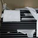 HYPERGIANT 105 Pack 26" Aluminum Deck Balusters,3/4" Round Deck Railing Spindles with Conectors and Screw,Hollow Metal Deck Balusters for Railing Fencing Porch,Black Deck Stair Spindles for Staircase