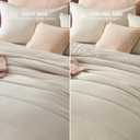 Bedsure King Comforter Set - Cooling and Warm Bed Set, Linen Reversible Bedding for All Season, 3 Pieces, 1 King Size Comforter (102"x90") and 2 Pillow Cases (20"x36")