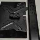 Universal Swivel TV /Table Top TV Stand for 19 to 43 inch TVs with 90 Degree Swivel, 4 Level Height Adjustable, Heavy Duty Tempered Glass Base, Holds up to 99LBS HT02B-001