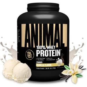 Animal 100% Whey Protein Powder, 20G High Protein | Vanilla 4LB (EXP 02/03/28)