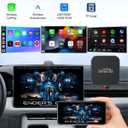 5-in-1 Wireless Carplay Adapter with Netflix YouTube TF Card, Android Auto Wireless Adapter and Apple CarPlay, Plug & Play, Easy Setup, Magic Video Ai Box for OEM Wired Apple Car Play Cars & iOS 10+