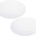 PATIKIL 12.5" Diameter Lampshade Diffuser, 2 Pcs 2mm Thick Round Diffuser Sheet for Drum Lampshades, Pendants Light, DIY Light Shield, Frosted White