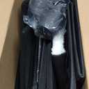 Large Heated Cat House for Outside, Elevated Outdoor Heated Cat House Weatherproof, Warm Feral Cats Shelter with Thermostatic Heating Pad, Easy Assemble Cats Shelters for Kittys (Black)