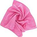 Microfiber Cleaning Cloth- Set of 3 - Cleaning Supplies, 16x16 inch (40x40cm) - Dish Towels for Kitchen - car Cleaning Supplies, Apartment Essentials (Pink, Green, Gray)