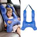 FLORICH Kids Travel Pillow, Car Sleeping Travel Pillow for Kids, Washable H-Shaped Pillow for Adults and Children to Support Head and Body for Road Trips Pillow for Car (Blue)
