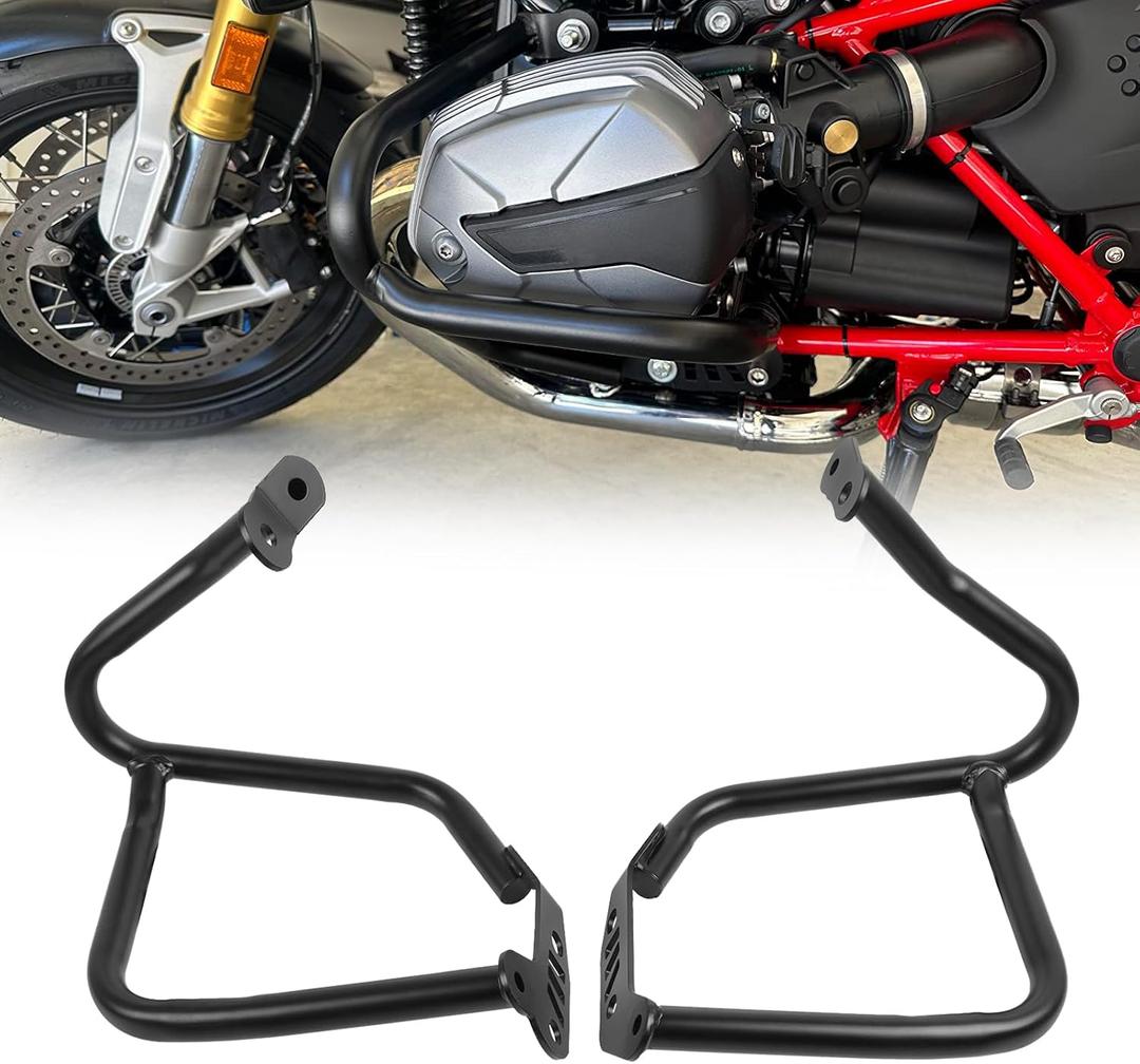 Engine Guard Highway Crash Bar Protector Replacement for BMW R Nine T R9T Racer Scrambler Pure Urban 2014 2015 2016 2017 2018 2019 2020 2021 2022 2023 (Black)