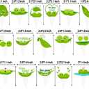 Two Peas in a Pod Twins Cupcake Toppers Twins Baby Shower Decorations 48Pcs Pea Party Cake Topper Decorations Sweet Pea Cupcake Picks for Two Peas in a Pod Twins Gender Reveal Birthday Party Supplies
