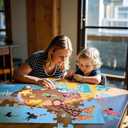LovesTown Floor Puzzles for Kids, Jumbo Animal Puzzle, Educational Learning Toys for Family Entertainment and Preschool Education, 48 PCS 3 x 2 Ft