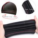 4PCS Silky Durags for Men Women 360 Waves with 1 Wave Cap, Silky Satin Durag Extra Long Tails