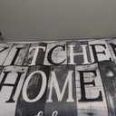 Nesphy Farmhouse Black Gray Kitchen Rugs and Mats Non Skid Washable Set of 2, Vintage Wooden Board Floor Mats, Sweet Heart Home Runner Rug, Kitchen Decor