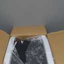 Modern Metal Side Table Nightstand, Small Square End Table for Bedroom & Living Room, Matte Black Bedside Table with Storage, Minimalist Accent Table for Small Spaces