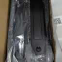 Pocket Door Lock with Handle, Heavy Duty Pocket Door Hardware, Space-Saving Hidden Sliding Door Pull, Key Lock System, Fits Storage Rooms, Garages, Utility Rooms, Common Areas(Black,Key Type)