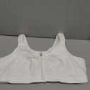 CYDREAM Front Zip Closure Bras for Women No Underwire - Wireless Comfort Compression Support Adjustable Everyday Bra (XX-Large, White)