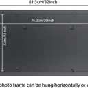 13x30 Picture Frame Solid Wood Black 13x30 Inch Panoramic Photo Frame Posters Frame 13x30 Inch Picture Frames Puzzle Frame(C23B1330)