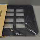 Large Pet Screen Door, 13 x 17 inches, Magnetic Self-Closing Dog Cat Door with 4-Way Entry, Black (Large)