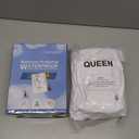 TASTELIFE Waterproof Mattress Protector Queen Size, Breathable & Noiseless Waterproof Mattress Cover Fitted Deep Pocket from 8" to 21" Mattress, Smooth Washable Queen Bed Protector (Queeen, White)